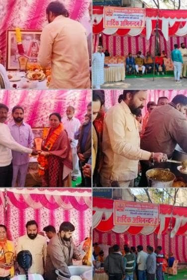 MVSS community members gathering for the Mahashivratri bhandara and honor ceremony