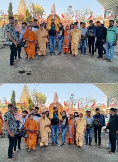 MVSS devotees on pilgrimage to Maa Baglamukhi Temple